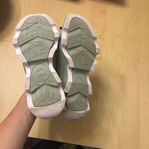 Sorel Women's Green and White Sandals